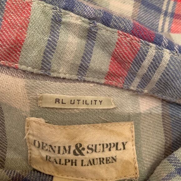 Denim &Supply Ralph Lauren plaid flannel shirt szM - Picture 3 of 4